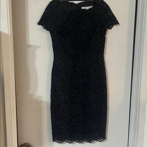 Diane Von Furstenberg Elegant Black Lace Dress